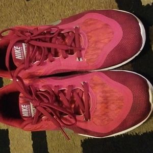 Nike Beet Red and Pink Athletic shoes